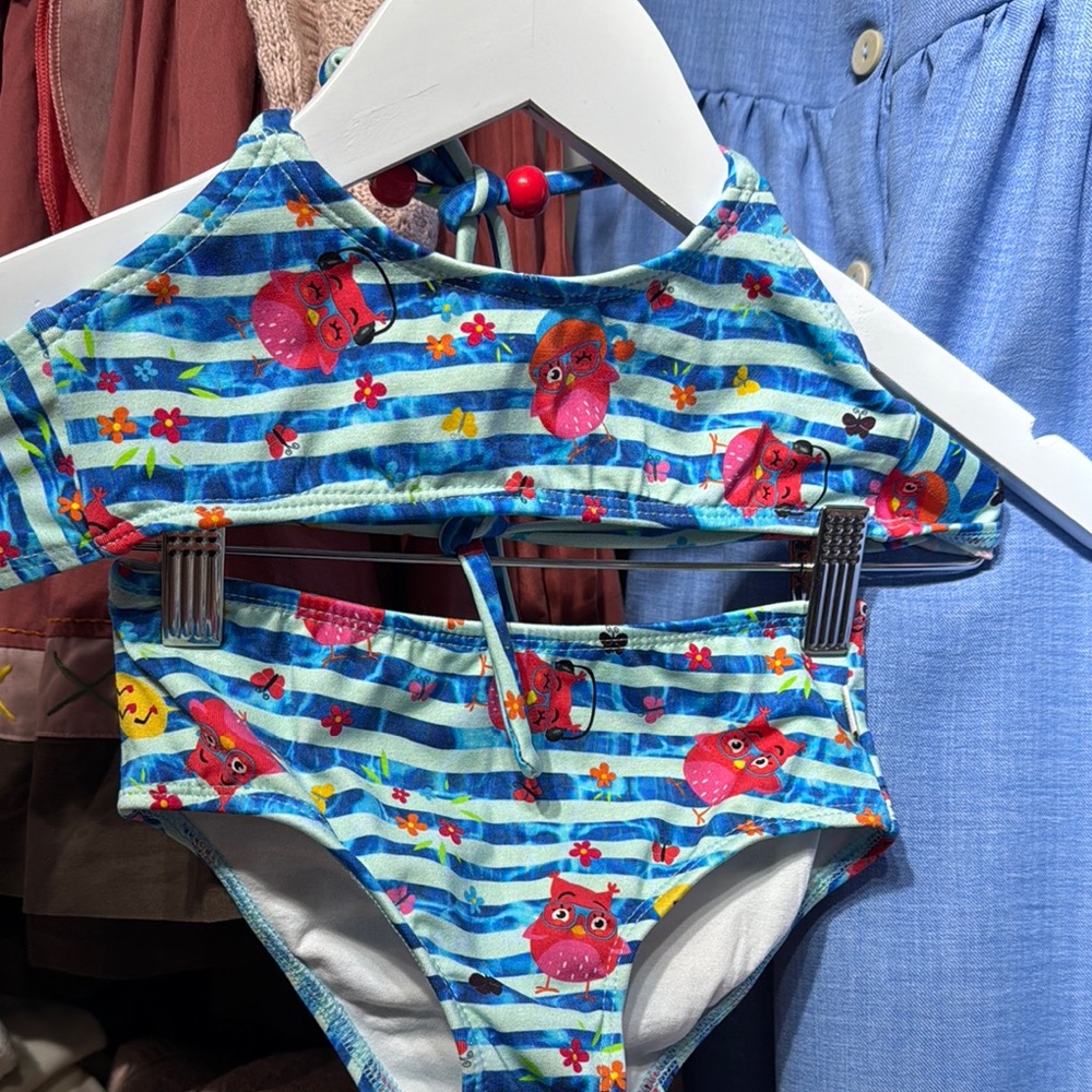 COPY - Colorful Striped Kids Swimsuit